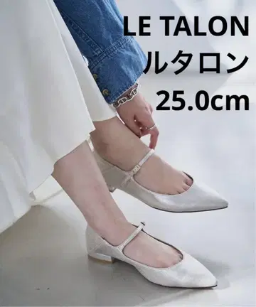 [ LE TALON ] 포인티드 원 스트랩 플랫 25.0cm