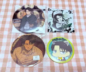 진격의 거인 리바이 병장 캔뱃지 코스터