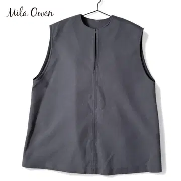 Mila Owen 풀 베스트 베스트 지레 그레이 돌려입기