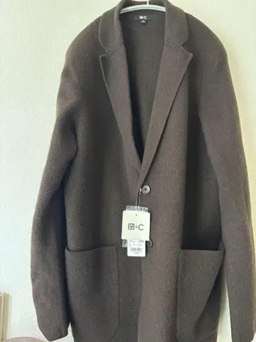 미사용 새상품 UNIQLO C 니트 자켓 L 사이즈 다크 브라운