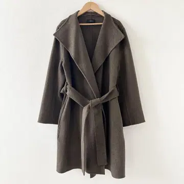 새상품급 JOSEPH 롱 코트 더블 페이스 브라운 44