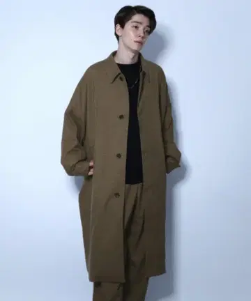 HARE 돌먼 빅 스텐칼라 코트 브라운