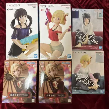 리코리스 코일 니시키기 치사토 이노우에 타키나 피규어 6체 세트