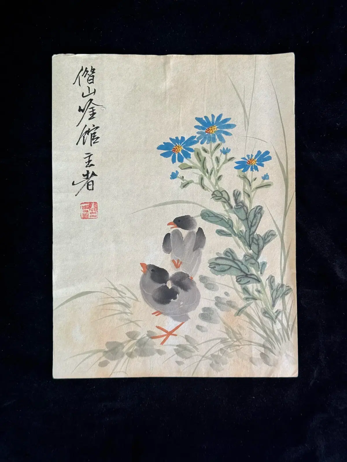 [Antique] Qi Baishi's Yingmohua Flower and Bird Painting (15)