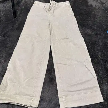 GAP 하이라이즈 와이드 레그 크롭 0 베이지