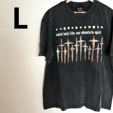 SAINT 다크 그레이 T셔츠 십자가 L 사이즈 빈티지