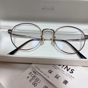 JINS 라운드 안경 컬러 렌즈