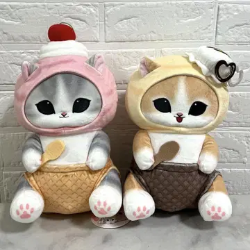 mofusand 아이스냥 BIG 봉제 인형 2종 세트