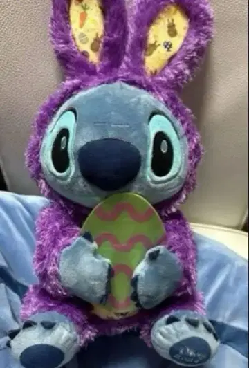 스티치 봉제 인형 부활절 토끼 귀 디즈니 스토어