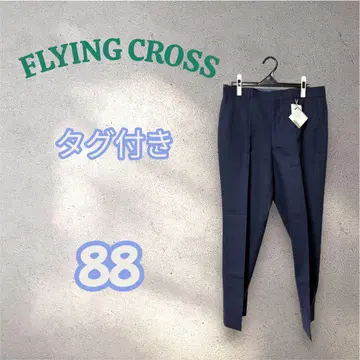 택 포함 FLYING CROSS 울 슬랙스 팬츠 온워드 카시야마