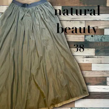 natural beauty 허리 밴딩 스커트 튤 38 새상품급