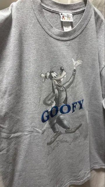 디즈니 월드 구피 t셔츠 그레이 단독 vintage