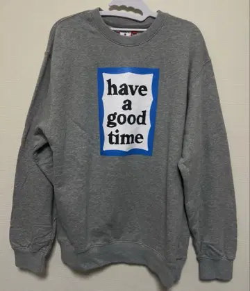 [ 새상품급 ] have a good time 맨투맨 그레이 L