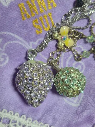 ANNA SUI 입체 후르츠 목걸이