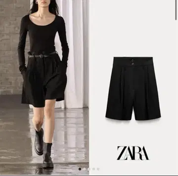 ZARA 핀스트라이프 버뮤다 팬츠