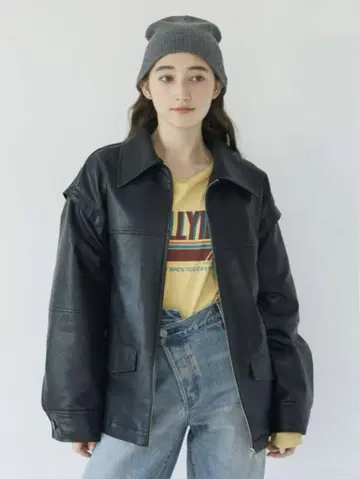 Ungrid 멀티 웨이 인조 가죽 블루종