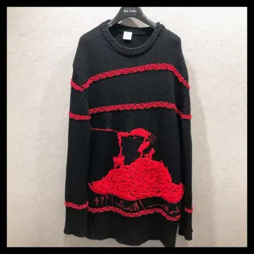 폴스미스 스웨터 L 사이즈 올 패턴 블랙 계열