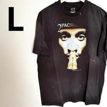SAINT 블랙 2pacT셔츠 L 사이즈 빈티지