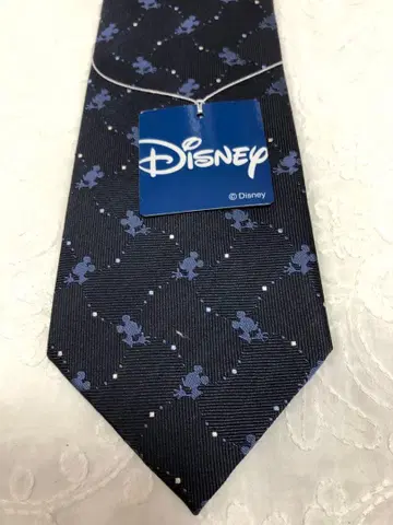 (27) Disney 미키마우스 넥타이 네이비 [미사용 새상품]