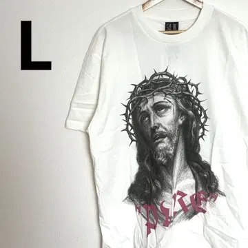 SAINT 그리스도 프린트 T셔츠 L 사이즈 빈티지