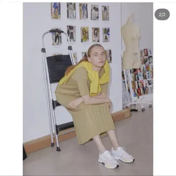 emmi atelier 리브 니트 원피스