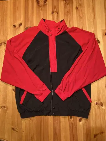 HILTON 빈티지 나일론 자켓! 레드/네이비 2XL!
