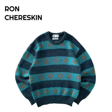 [새상품급] RON CHERESKIN 90s~ 멀티 보더 울 니트
