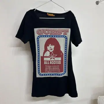 Hysteric Glamour 히스가 치비T 블랙 반팔 티셔츠