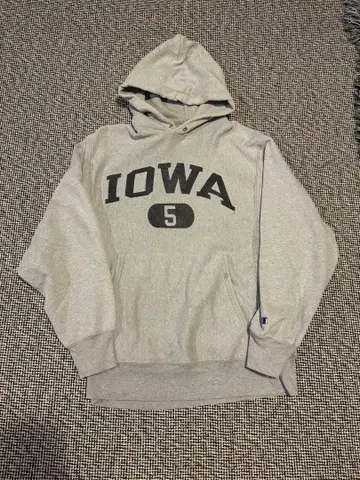 champion 리버스 위브 후드티 90s IOWA