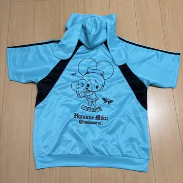 하츠네 미쿠 지퍼 후드티 트랙 자켓 산리오 시나모롤 민트 M