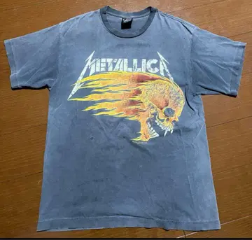 Metallica 스컬 디자인 T셔츠 그레이
