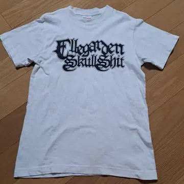 ELLEGARDEN 밴딩 티셔츠 화이트 S사이즈