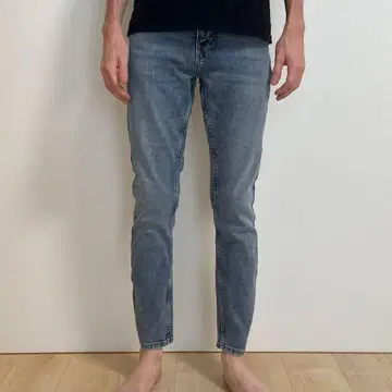 ZARA 남성용 라이트 블루 스키니 데님