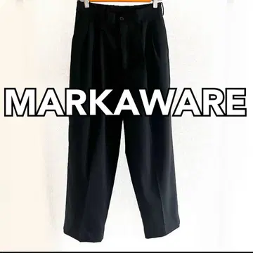 MARKAWARE 클래식 핏 더블 플리츠 트라우저