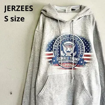 JERZEES 저지 프린트 후드티 후드티 속기모 S 사이즈