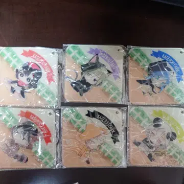 카게프로 소프트 클리어 키링(코스터형) 6점 세트