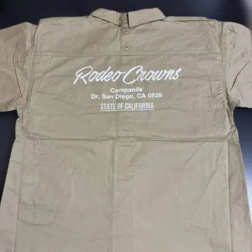 RODEO CROWNS 백 로고 자수 디자인 긴팔 셔츠