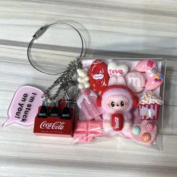 가챠 파우치 핑크 러브브 코카콜라 가챠가챠