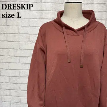DRESKIP 루즈핏 하이넥 L 튜닉 기장 아름다운 실루엣