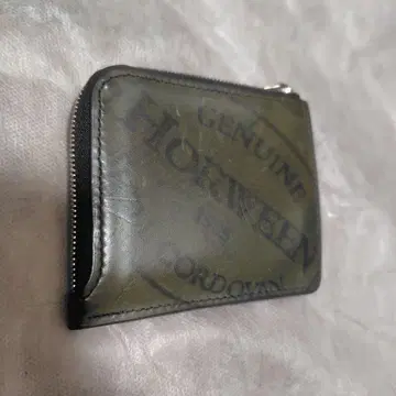 HORWEEN Shell Cordovan LZip Wallet