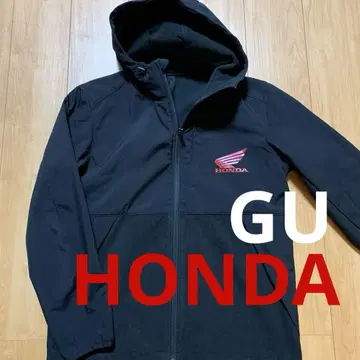 GU HONDA 콜라보 윈드프루프 플리스 자켓 사이즈 L 블랙
