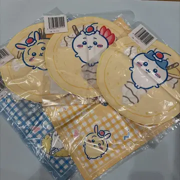 치이카와 크레이프 복권 타월 손수건 묶음 판매 하치와레 토끼