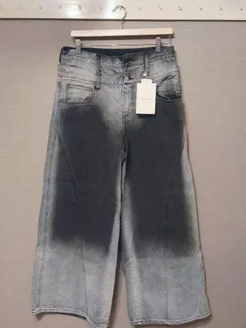 [NebulaFusion] 13oz 데님 더블 허리 배기 팬츠