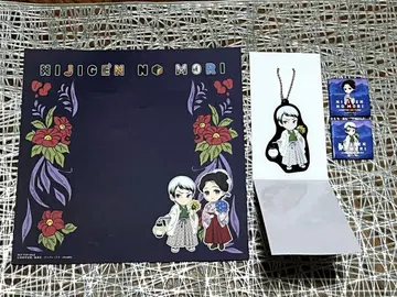 니지겐노모리 귀멸의 칼날 타마요 유시로 캔 배지 세트 러버 스트랩 외