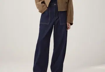 GU 배럴 레그 페인터 청바지 XL