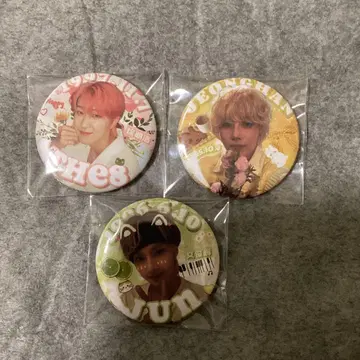 아이돌 핀 배지 3개 세트