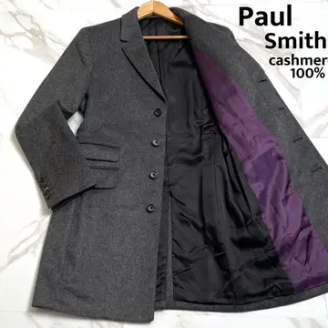 캐시미어 100% 새상품급 폴스미스 체스터 코트 롱 그레이 [ 55 ]