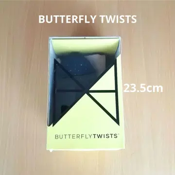 새상품 [버터플라이 트위스트] 접이식 신발 블랙 큐빅 23.5cm
