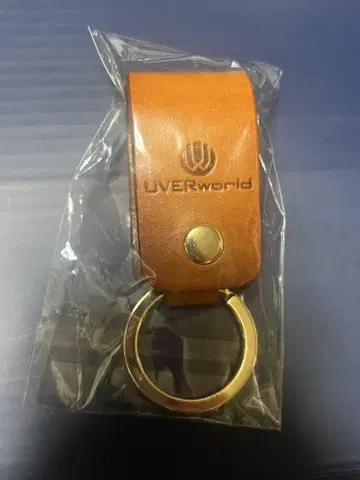 UVERworld 가죽 키링 미개봉 새상품 브라운