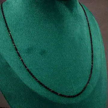 블랙 블랙 체인 목걸이 키헤이 심플